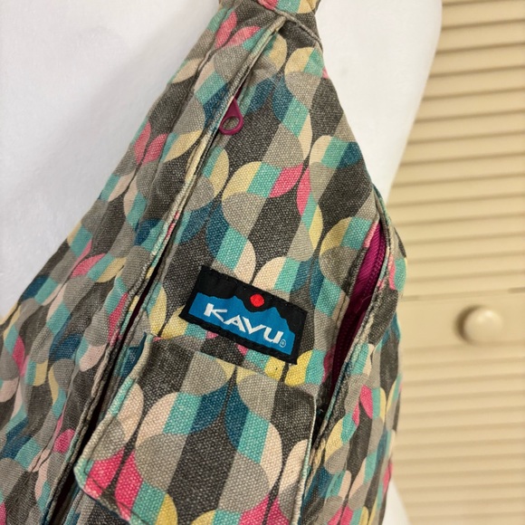 KAVU Rope Sling Bag Multicolor Canvas - Picture 9 of 12